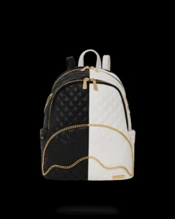 SAVAGES|BACKPACKS>SPRAYGROUND LEVELED UP SPLIT QUILT SHARK SAVAGE BACKPACK