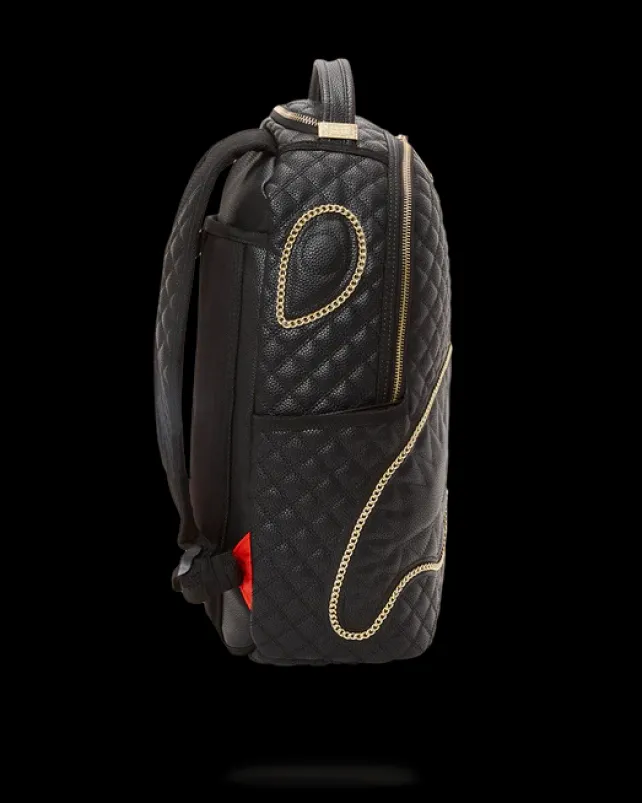 BACKPACKS>SPRAYGROUND LEVELED UP SPLIT QUILT SHARK BACKPACK (DLXV)