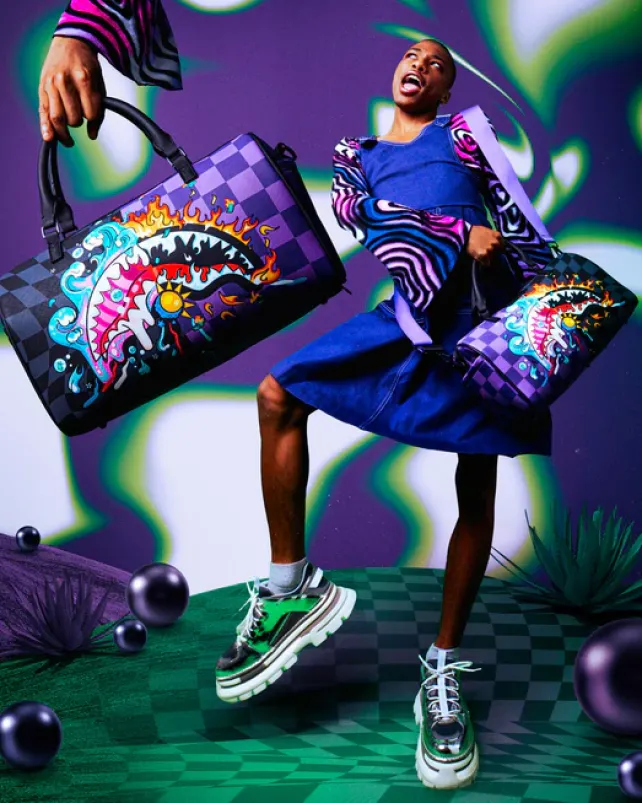 DUFFLES>SPRAYGROUND MAD SCIENTIST MINI DUFFLE