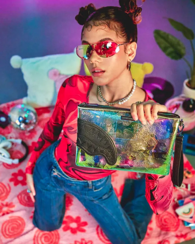 CROSSOVER CLUTCHES>SPRAYGROUND MAGIC CITY CROSSOVER CLUTCH