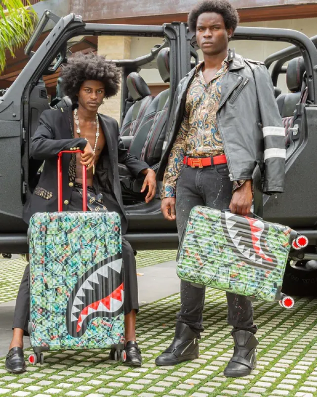 FULL-SIZE LUGGAGE>SPRAYGROUND MAMA I MADE IT SHARKITECTURE HARDSHELL FULL-SIZE LUGGAGE