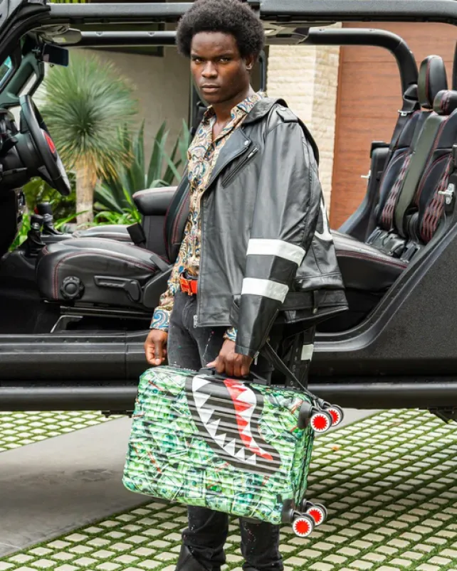 CARRY-ON LUGGAGE>SPRAYGROUND MAMA I MADE IT SHARKNAUTICS HARDSHELL CARRY-ON LUGGAGE