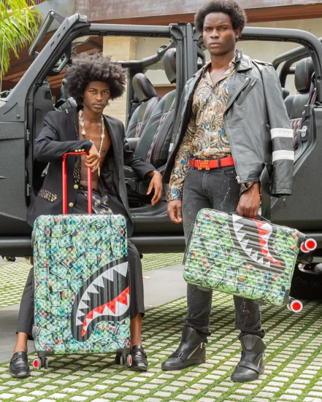 CARRY-ON LUGGAGE>SPRAYGROUND MAMA I MADE IT SHARKNAUTICS HARDSHELL CARRY-ON LUGGAGE