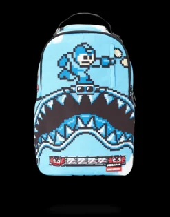 BACKPACKS>SPRAYGROUND MEGA MAN DESTROYER SHARK