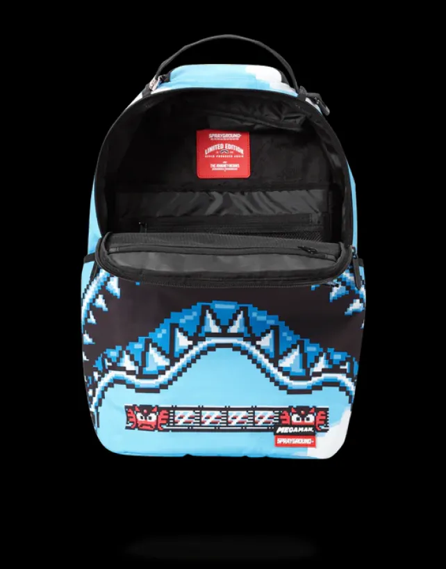 BACKPACKS>SPRAYGROUND MEGA MAN DESTROYER SHARK