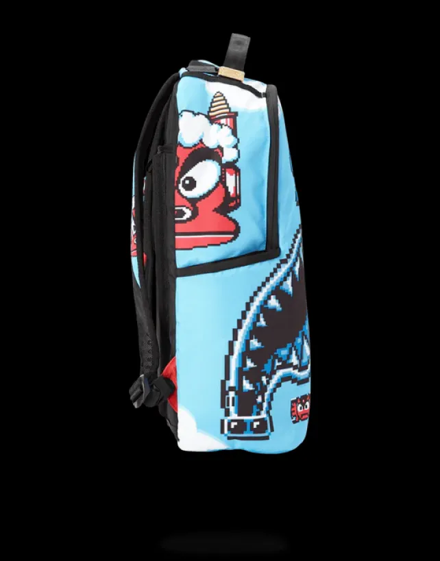 BACKPACKS>SPRAYGROUND MEGA MAN DESTROYER SHARK