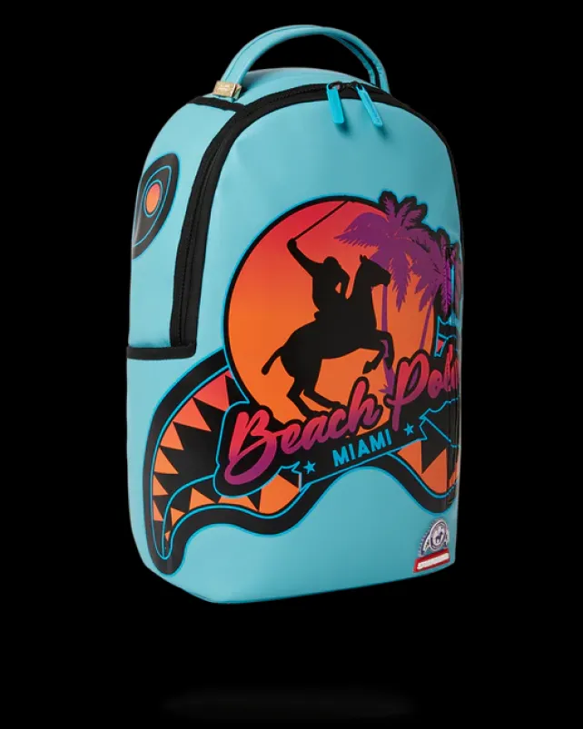BACKPACKS>SPRAYGROUND MIAMI BEACH POLO COLLAB BACKPACK (DLXV-SKY)