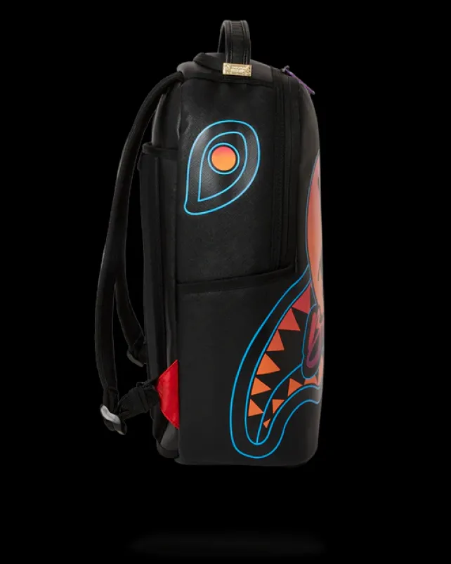 BACKPACKS>SPRAYGROUND MIAMI BEACH POLO COLLAB BACKPACK (DLXV-BLACK)