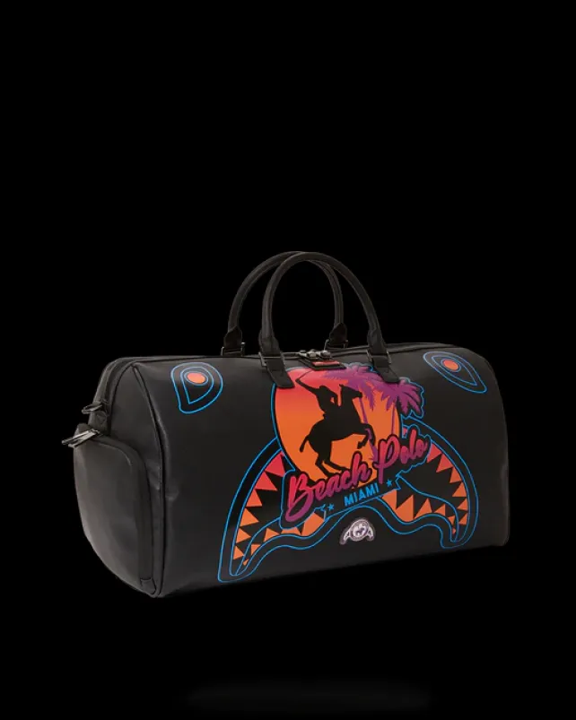DUFFLES>SPRAYGROUND MIAMI BEACH POLO COLLAB DUFFLE (BLACK)