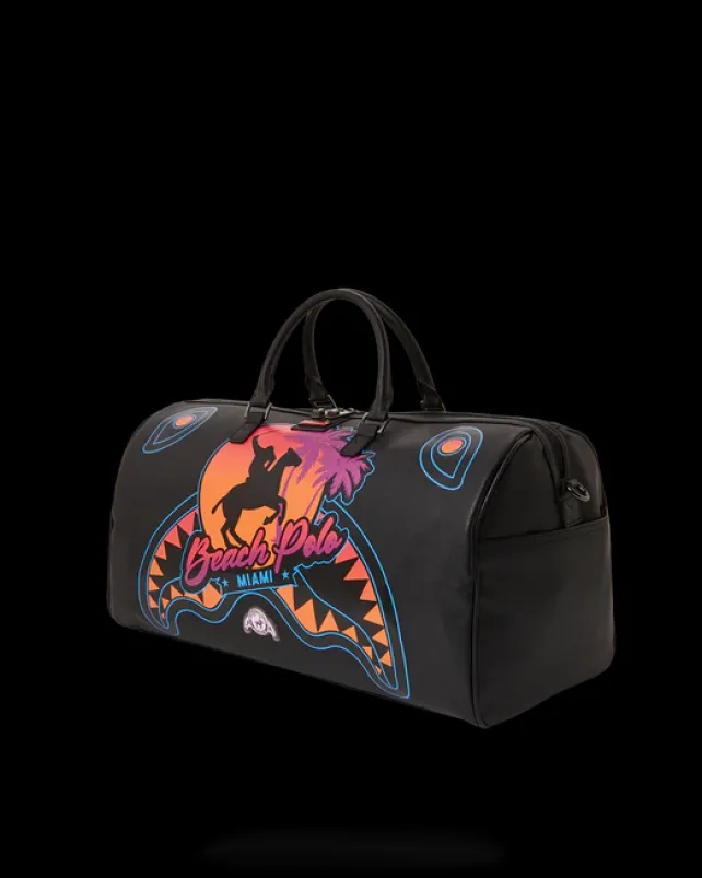 DUFFLES>SPRAYGROUND MIAMI BEACH POLO COLLAB DUFFLE (BLACK)