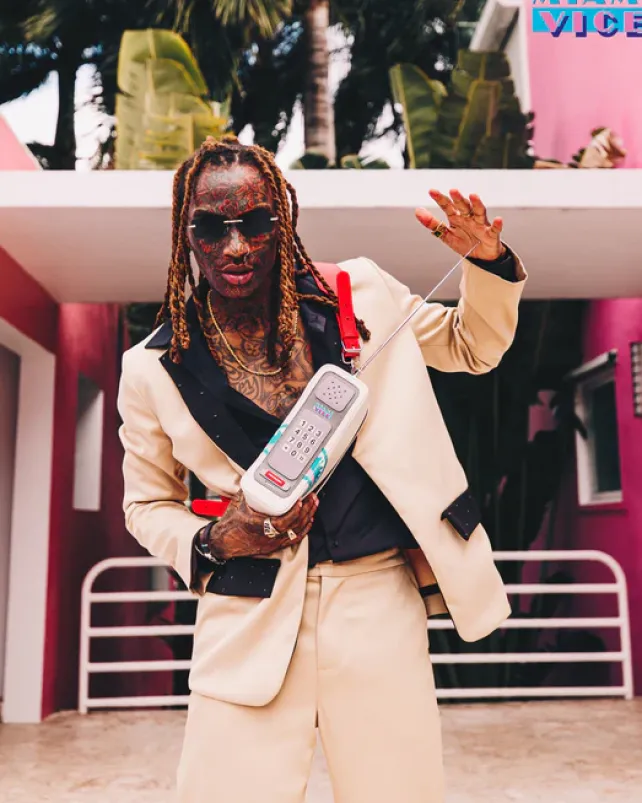 BACKPACKS>SPRAYGROUND MIAMI VICE CELLPHONE BACKPACK