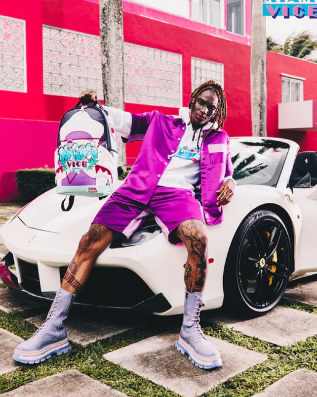BACKPACKS>SPRAYGROUND MIAMI VICE SOUTH BEACH BACKPACK (DLXV)