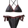 SWIMWEAR>SPRAYGROUND MIDNIGHT MONEYGRAM BIKINI