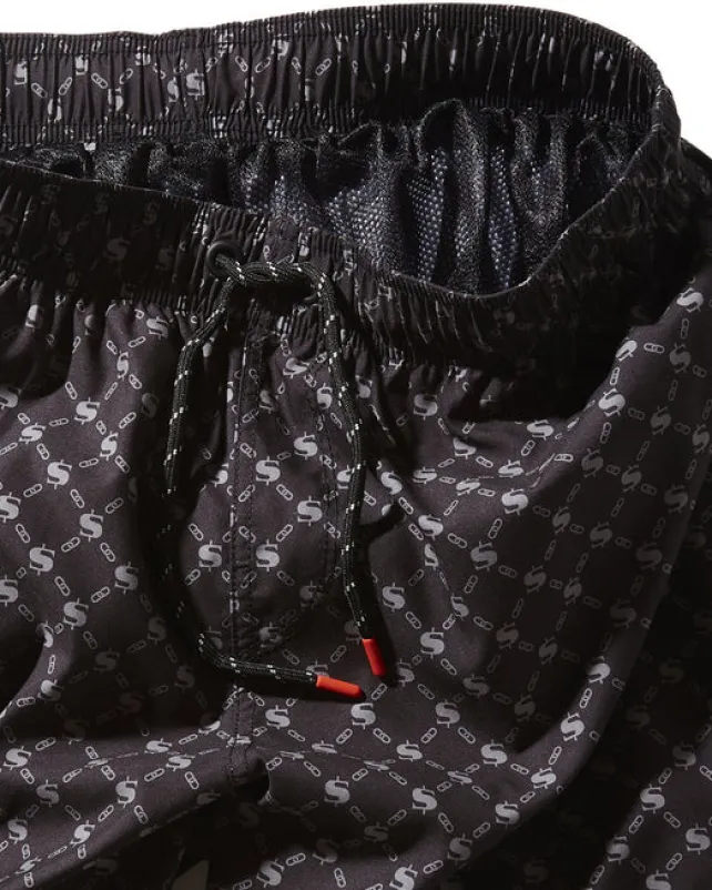 SWIMWEAR>SPRAYGROUND MIDNIGHT MONEYGRAM SHOTO SWIM TRUNKS