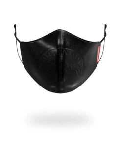 FACE MASKS>SPRAYGROUND MIDNIGHT SHARK VEGAN LEATHER FACEMASK