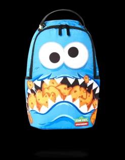 MINI BACKPACKS|BACKPACKS>SPRAYGROUND MINI COOKIE MONSTER SHARK BACKPACK