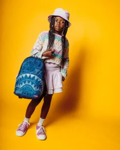 MINI BACKPACKS|BACKPACKS>SPRAYGROUND MINI SCHEMATICS SHARK BACKPACK