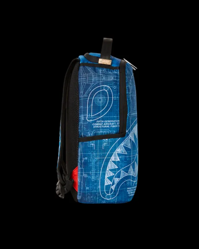 MINI BACKPACKS|BACKPACKS>SPRAYGROUND MINI SCHEMATICS SHARK BACKPACK