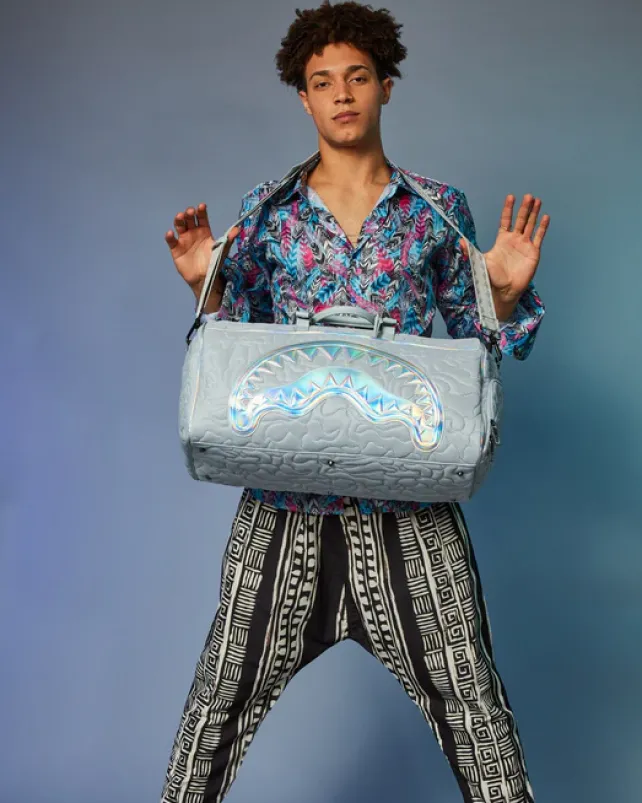 DUFFLES>SPRAYGROUND MIRASHAKU IRIDESCENT QUILT DUFFLE
