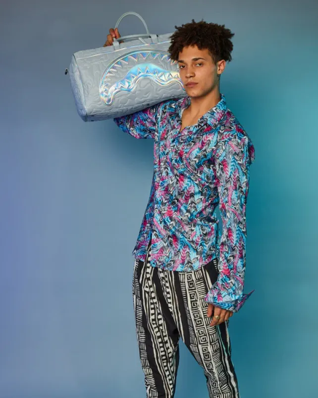 DUFFLES>SPRAYGROUND MIRASHAKU IRIDESCENT QUILT DUFFLE