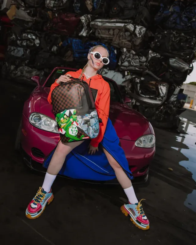 BACKPACKS>SPRAYGROUND MONEY BEAR ALL WILL BE REVEALED BACKPACK (DLXV)