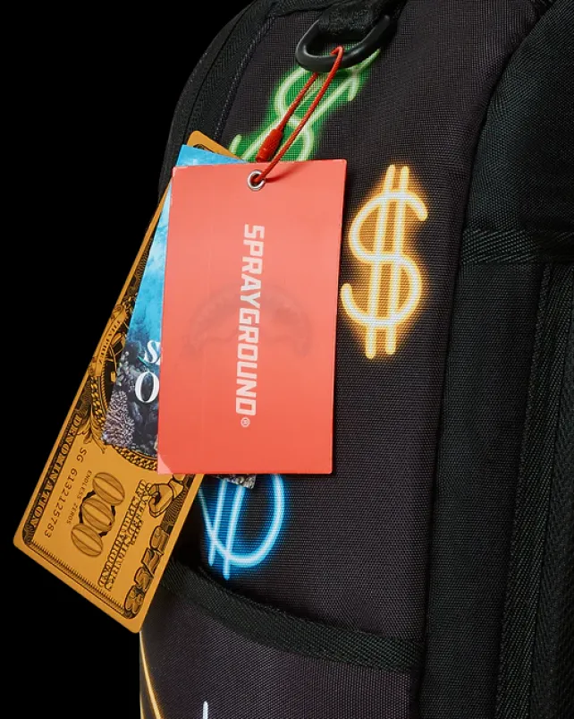 BACKPACKS>SPRAYGROUND MONEY BEAR CITY LIGHTS BACKPACK