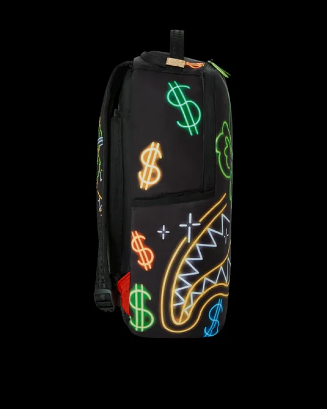 BACKPACKS>SPRAYGROUND MONEY BEAR CITY LIGHTS BACKPACK