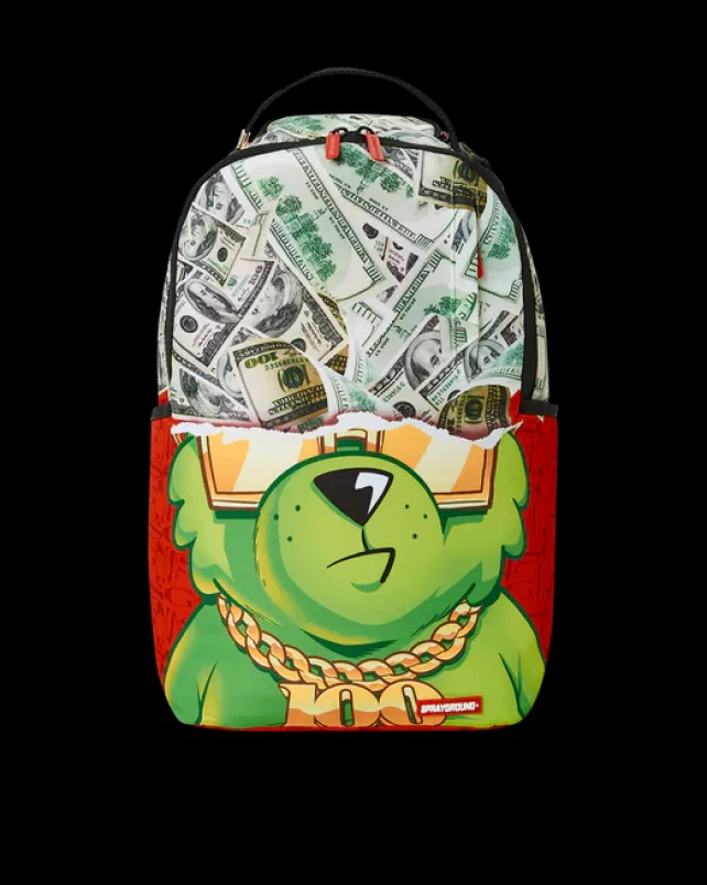 BACKPACKS>SPRAYGROUND MONEY BEAR STEADY TRIPPIN BACKPACK