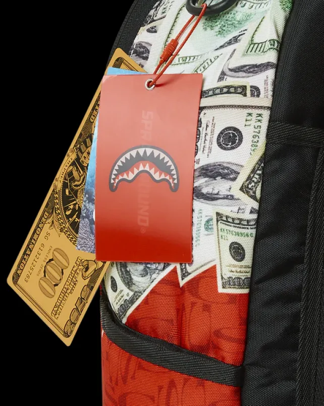 BACKPACKS>SPRAYGROUND MONEY BEAR STEADY TRIPPIN BACKPACK