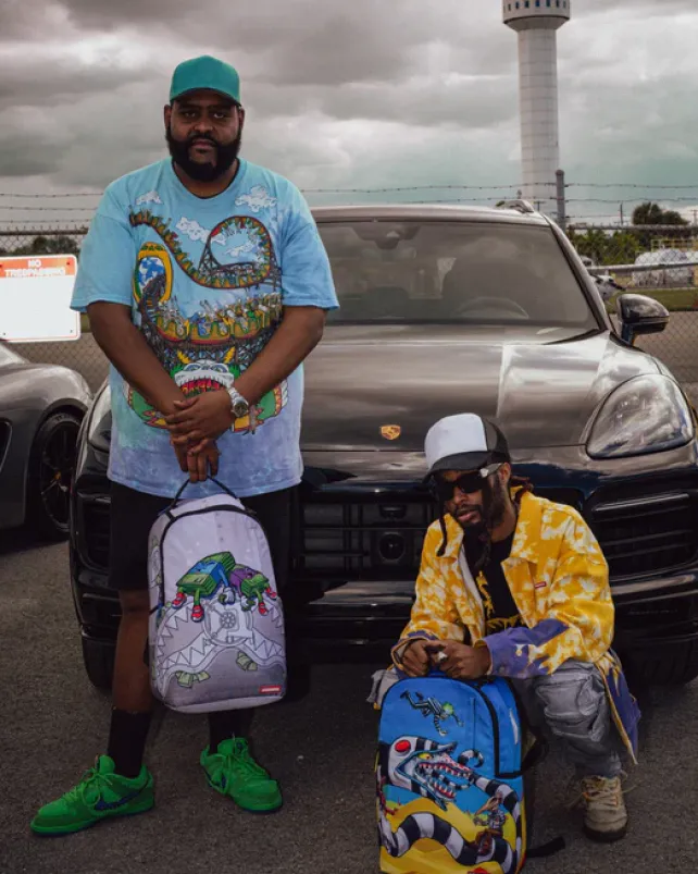 BACKPACKS>SPRAYGROUND MONEY BOYS I MAKE MONEY WHILE I SLEEP KNAPSACK (DLXR)