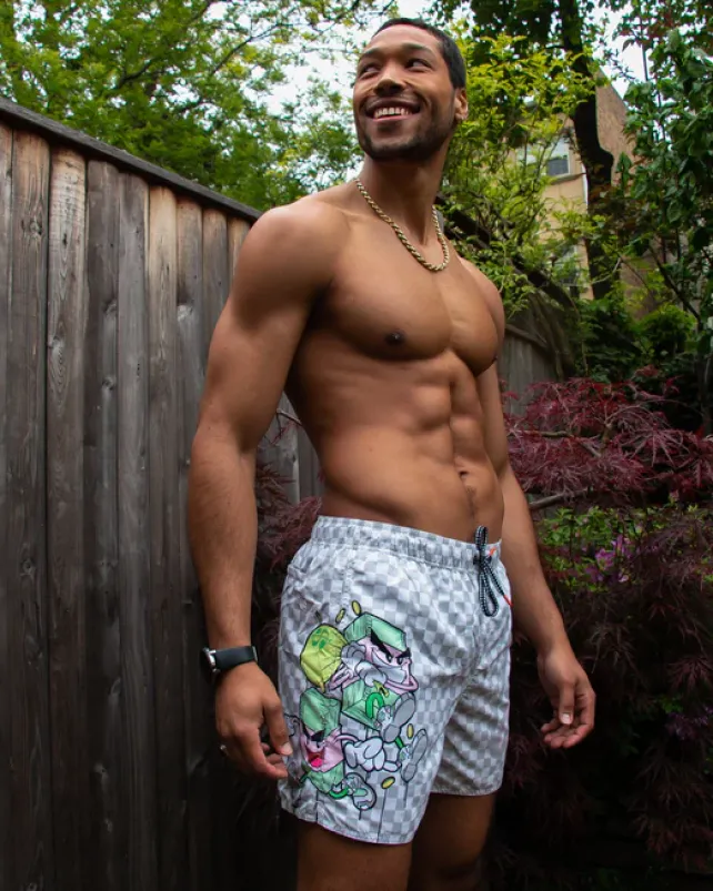 SWIMWEAR>SPRAYGROUND MONEY BOYS SANDBAR SWIM TRUNKS