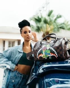 DUFFLES>SPRAYGROUND MONEY CHASER MINI DUFFLE
