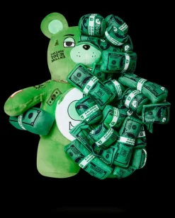 TEDDY BEAR BACKPACKS|BACKPACKS>SPRAYGROUND MONEYBEAR ZILLIONS TEDDYBEAR BACKPACK