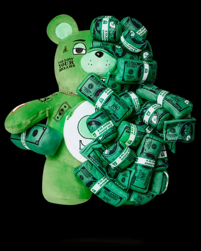 TEDDY BEAR BACKPACKS|BACKPACKS>SPRAYGROUND MONEYBEAR ZILLIONS TEDDYBEAR BACKPACK