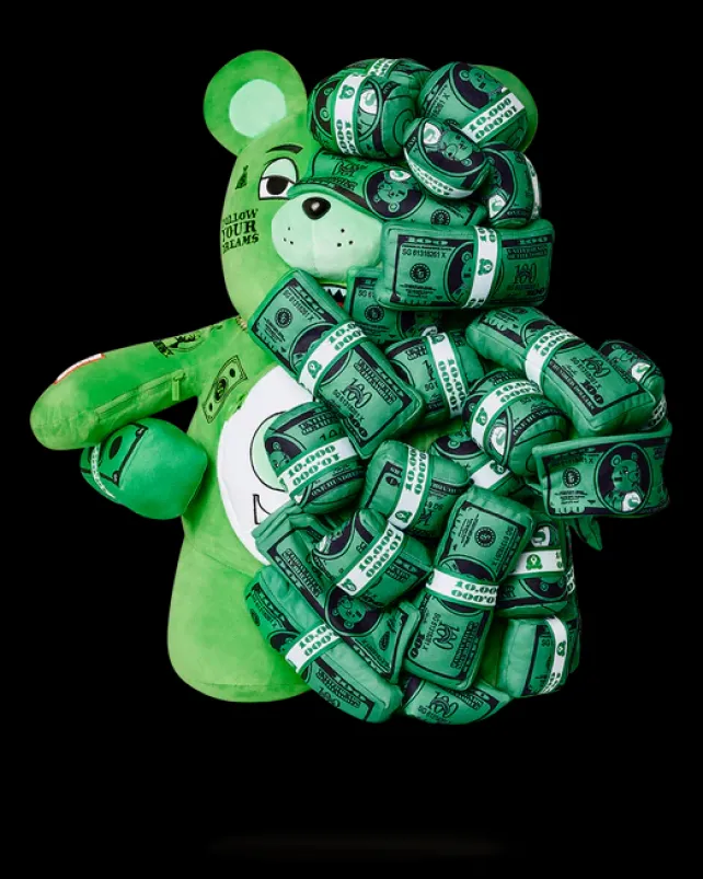 TEDDY BEAR BACKPACKS|BACKPACKS>SPRAYGROUND MONEYBEAR ZILLIONS TEDDYBEAR BACKPACK