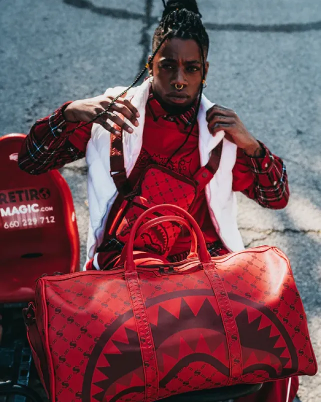 DUFFLES>SPRAYGROUND MONEYGRAM BRICK DUFFLE