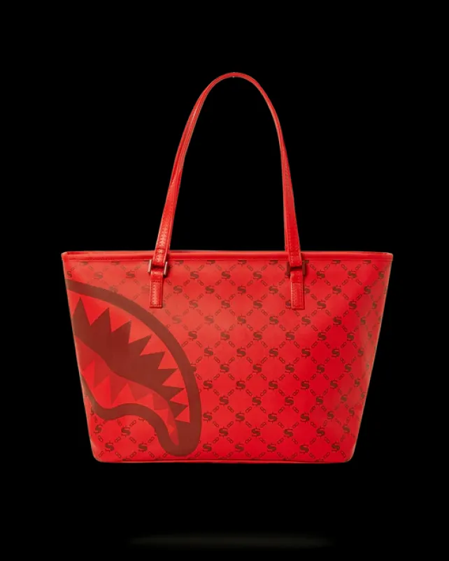 TOTES>SPRAYGROUND MONEYGRAM BRICK TOTE