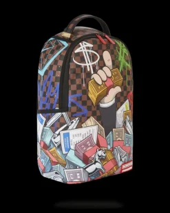 BACKPACKS>SPRAYGROUND MONOPOLY CAN NEVER BE TOO RICH (DLXV)