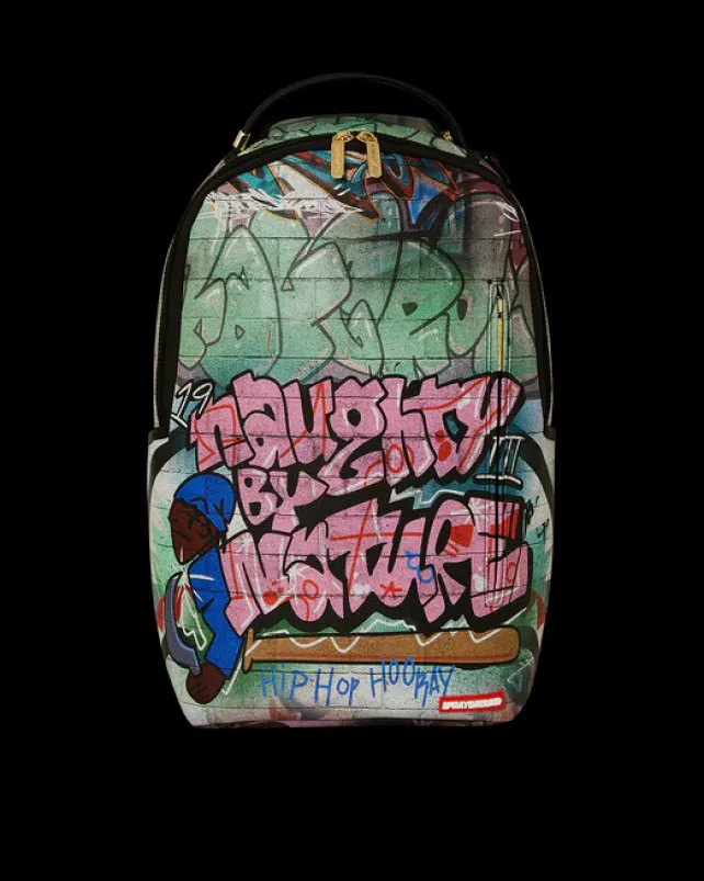 BACKPACKS>SPRAYGROUND NAUGHTY BY NATURE HIP HOP HOORAY 30TH ANNIVERSARY COLLAB BACKPACK