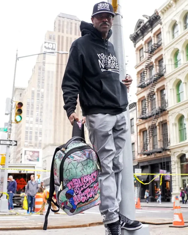 BACKPACKS>SPRAYGROUND NAUGHTY BY NATURE HIP HOP HOORAY 30TH ANNIVERSARY COLLAB BACKPACK