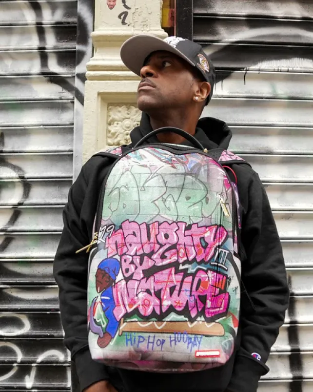 BACKPACKS>SPRAYGROUND NAUGHTY BY NATURE HIP HOP HOORAY 30TH ANNIVERSARY COLLAB BACKPACK