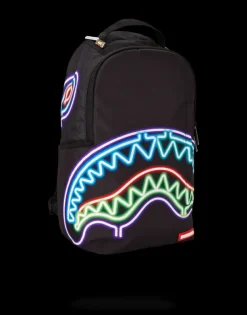 BACKPACKS>SPRAYGROUND NEON SHARK