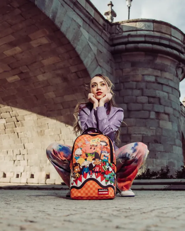 BACKPACKS>SPRAYGROUND NICKELODEON SHARK FEAST BACKPACK (DLXV)