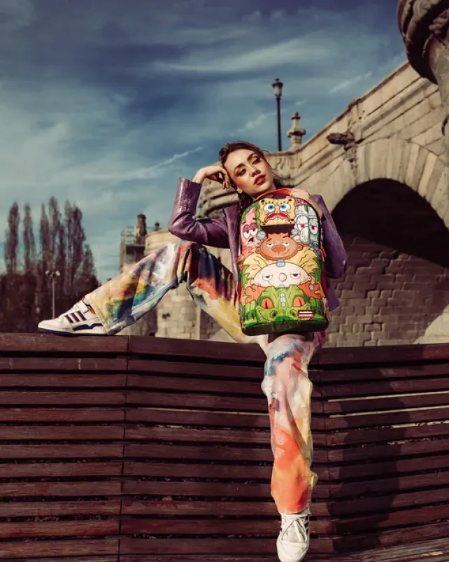 BACKPACKS>SPRAYGROUND NICKELODEON STACK EM UP BACKPACK