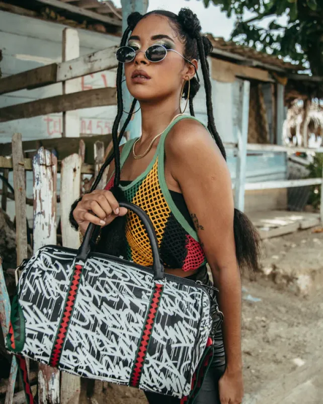DUFFLES>SPRAYGROUND NIGHT NIGHT MINI DUFFLE