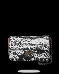 HANDBAGS>SPRAYGROUND NIGHT NIGHT SHARKCHAIN HANDBAG