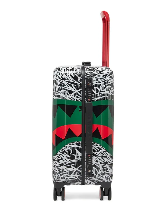 CARRY-ON LUGGAGE>SPRAYGROUND NIGHT NIGHT SHARKNAUTICS HARDSHELL CARRY-ON LUGGAGE