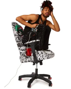 GAMING CHAIRS>SPRAYGROUND NIGHT VISION GAMING CHAIR - SUPER RARE
