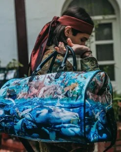DUFFLES>SPRAYGROUND NOAHS SH-ARK LARGE DUFFLE