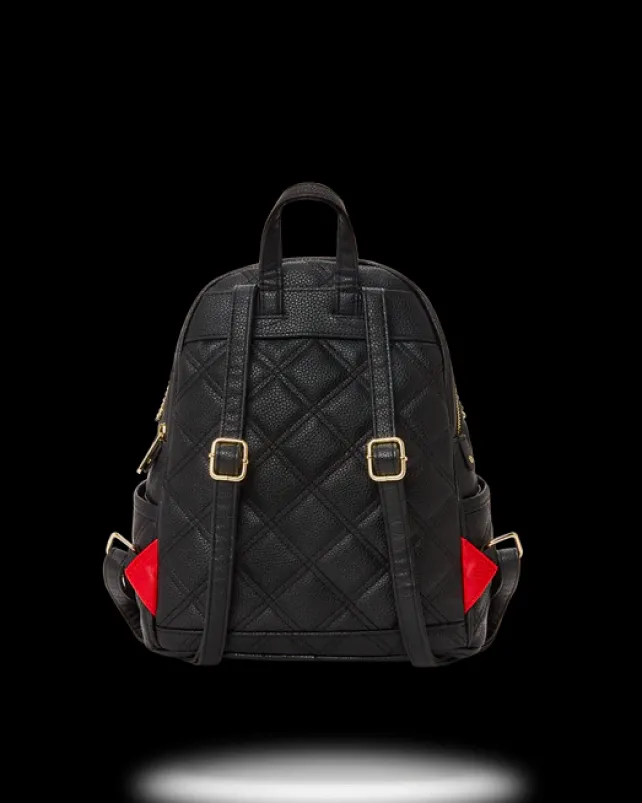 SAVAGES|BACKPACKS>SPRAYGROUND NOIR QUILT GOLD CHAIN SHARK SAVAGE BACKPACK